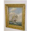 Image 1 : OIL ON CANVAS 3 MAST SHIP AT SEA SIGNED T. BAILEY (19 1/2" X 15 1/2")