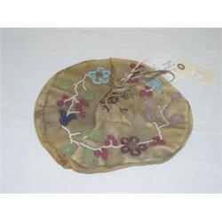 20TH CENT. INDIAN BEADWORK SOUVENIR BAG