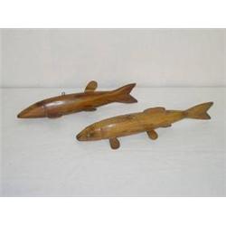 (2) 12 1/2" STURGEON FISH DECOYS