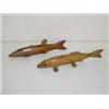 Image 1 : (2) 12 1/2" STURGEON FISH DECOYS