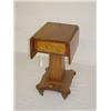Image 1 : EMPIRE MAHOGANY 1 DRAWER DROPLEAF STAND W/ TIGER MAPLE DRAWER FRONT