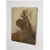 Image 1 : OIL ON CANVAS INDIAN ON HORSEBACK, UNSIGNED (15 3/4" X 12 1/4")