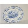 Image 1 : 15" BLUE TRANSFER STAFFORDSHIRE PLATTER-RUINS PATTERN