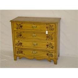 PAINTED COTTAGE PINE 4 DRAWER CHEST