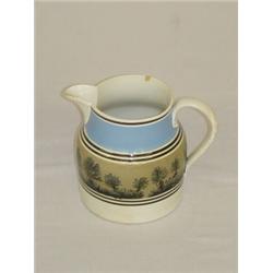 7" MOCHAWARE PITCHER W/ SEAWEED DECORATION