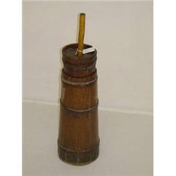 WOODEN 2 PC. BUTTERCHURN