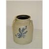 Image 1 : EDMUNDS & CO. 2 GAL. STORAGE CROCK W/ COBALT SWAG