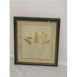 CIVIL WAR ERA FRAMED MEMORIAL FOR DRUMMER BOY KILLED IN ACTION W/ FRAMER LABEL ON REVERSE J.F. CABOT