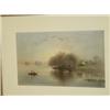 Image 1 : PASTEL LAKE LANDSCAPE, UNSIGNED (12 1/2" X 21"0