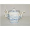 Image 1 : LIGHT BLUE TRANSFER STAFFORDSHIRE TEAPOT