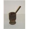 Image 1 : EARLY WOODEN MORTAR & PESTLE