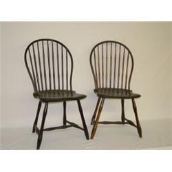 PR. 9 SPINDLE BOWBACK WINDSORS W/ OLD FINISH