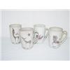 Image 1 : SET (4) DECORATED SCHEIER POTTERY MUGS