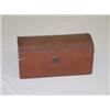 Image 1 : 19TH CENT. PAINTED DOME TOP DOCUMENT BOX IN OLD RED PAINT