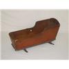 Image 1 : EARLY PINE CRADLE W/ OLD RED