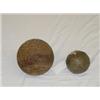 Image 1 : (2) EARLY CANNON BALLS