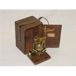 BRASS TRANSIT W/ CASE BY EUGENE DIETZGEN CO. CHICAGO & NEW YORK