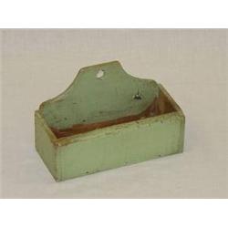 PAINTED PINE HANGING WALL BOX