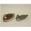Image 1 :  (2) CARVED & PAINTED DECOYS (MUD DUCK & MALLARD)