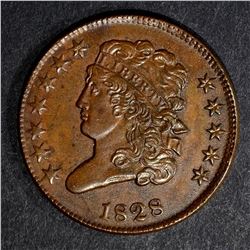 1828 CH BU 12-STARS HALF CENT