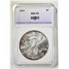 Image 1 : 2001 AMERICAN SILVER EAGLE APCG PERFECT BU