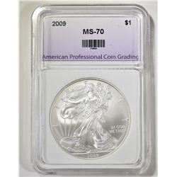 2009 AMERICAN SILVER EAGLE APCG PERFECT BU