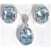 Image 2 : STERLING SILVER RINGS, EARRING, AND NECKLACE SET