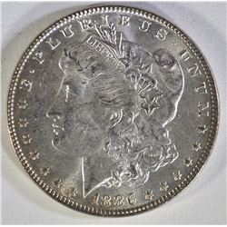 1886 MORGAN DOLLAR REPUNCHED DATE  GEM BU