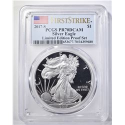 2017-S ASE PCGS PR-70DCAM FIRST STRIKE