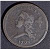 Image 1 : 1793  LIBERTY CAP HALF CENT  XF