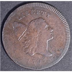 1795 HALF CENT, VF