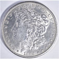 1889-S MORGAN DOLLAR, CH BU