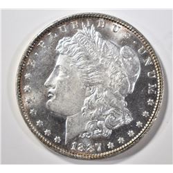 1887 MORGAN DOLLAR GEM BU PL