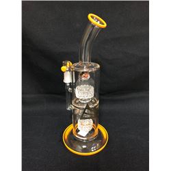 EVOLUTION COLORADO 12" ORANGE GLASS BONG W/ BOWL
