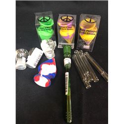 420 ACCESSORIES LOT (BOWLS/ MOUTHPIECE)