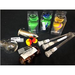 420 ACCESSORIES LOT (BOWLS/ MOUTHPIECE)