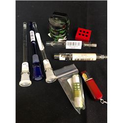 420 ACCESSORIES LOT (GRINDER/ WAX ATOMIIZER...)