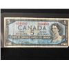 Image 1 : 1954 CANADIAN $5 BANKNOTE