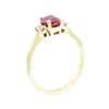 Image 4 : 1.17 ctw Ruby And Diamond Ring - 14KT Yellow Gold
