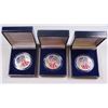 Image 1 : 3- COLORIZED AMERICAN SILVER EAGLES