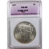 Image 1 : 1927 PEACE SILVER DOLLAR