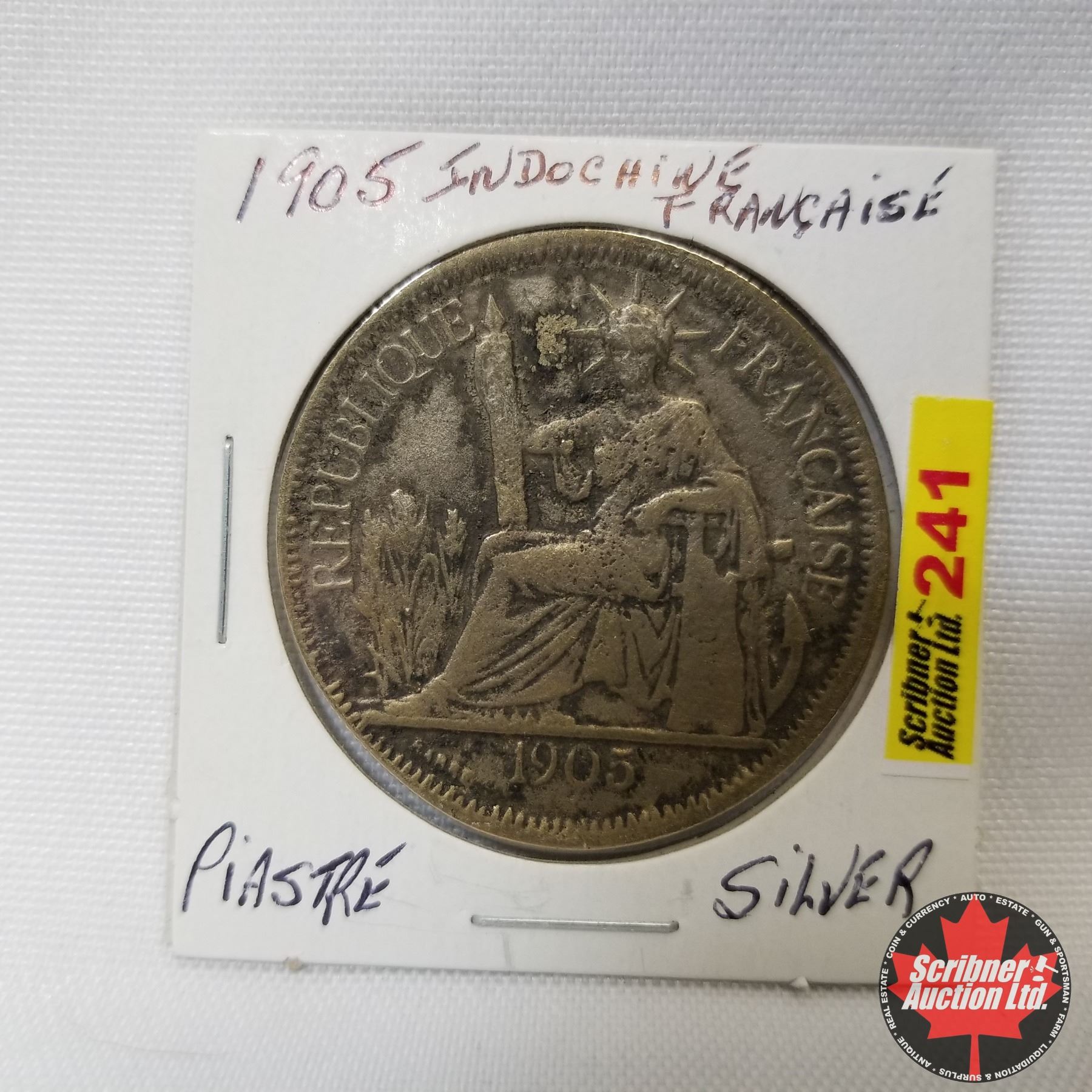 Indochine Francaise 1 Piastre 1905 Indochine Francaise 1 Piastre 1905