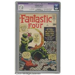 Fantastic Four #1 (Marvel, 1961) CGC Apparent FN/VF 7 Fantastic Four #1 (Marvel, 1961) CGC Apparent 
