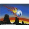 Image 1 : Rick Griffin - Flaming Eyeball Limited Edition Print Rick Griffin - Flaming Eyeball Limited Edition 
