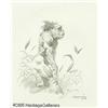 Image 1 : Mike Hoffman - Swamp Creature Drawing Original Art (2 Mike Hoffman - Swamp Creature Drawing Original