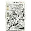 Image 1 : Gil Kane and Dan Adkins - Captain Marvel #20 Cover Or Gil Kane and Dan Adkins - Captain Marvel #20 C