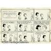 Image 1 : Charles Schulz - Peanuts Sunday Comic Strip Original Charles Schulz - Peanuts Sunday Comic Strip Ori