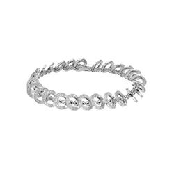 1.67 CTW Diamond Bracelet 18K White Gold - REF-257W4H