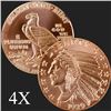 Image 1 : 5 oz Incuse Indian .999 Fine Copper Round