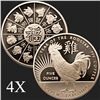 Image 1 : 5 oz Year of the Rooster .999 Fine Copper Bullion Round